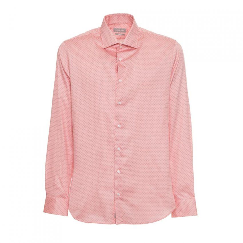 camisa michael kors rosa estampada