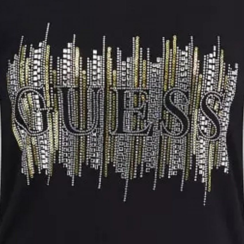 top guess mujer letras piedras